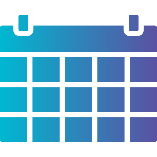 calendario Generic gradient fill icono