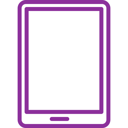 tableta Generic color outline icono