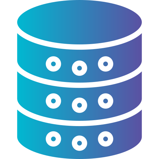 base de datos Generic gradient fill icono