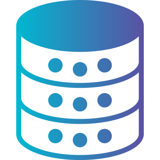 Database Generic gradient fill icon