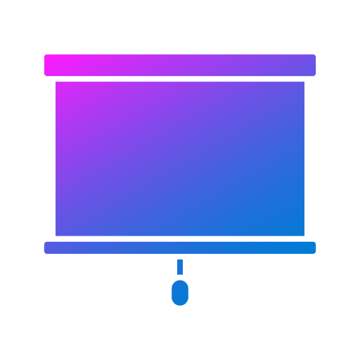 ekran projekcyjny Generic gradient fill ikona
