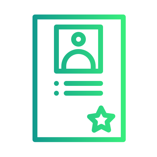 Candidate Generic gradient outline icon
