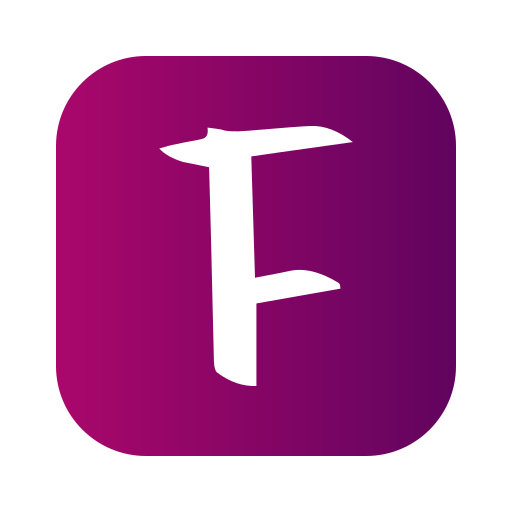 F Generic gradient fill icon