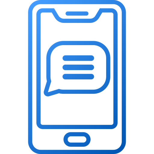 Phone message Generic gradient outline icon