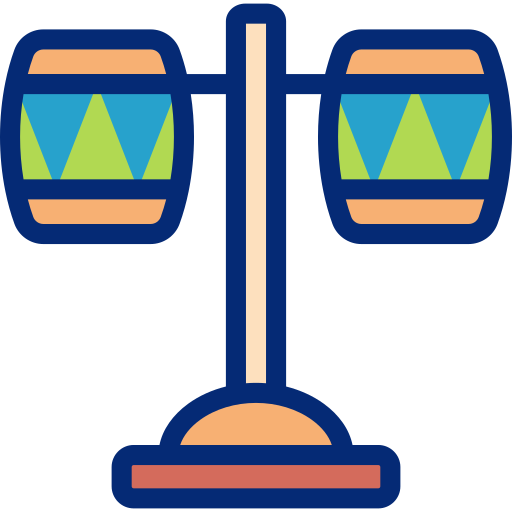 드럼 Basic Accent Lineal Color icon