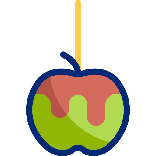 mela caramellata Basic Accent Lineal Color icona