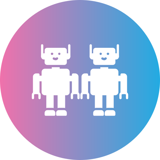 robots Generic gradient fill icono