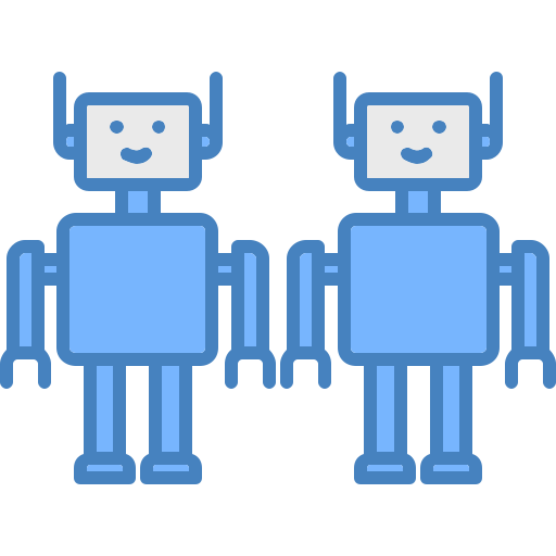 Robots Generic color lineal-color icon