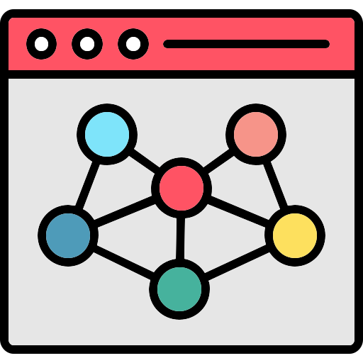 ネットワークアルゴリズム Generic color lineal-color icon