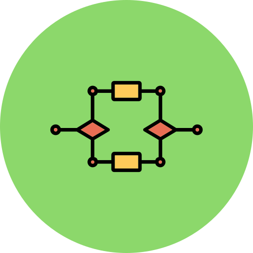 Algorithm Generic color lineal-color icon