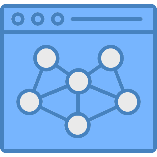 Network algorithm Generic color lineal-color icon
