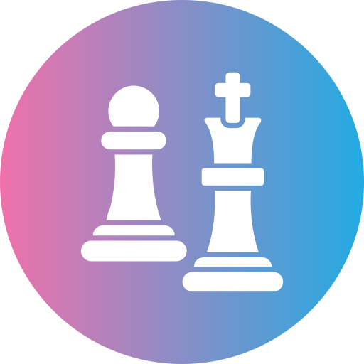 Шахматная фигура Generic gradient fill иконка