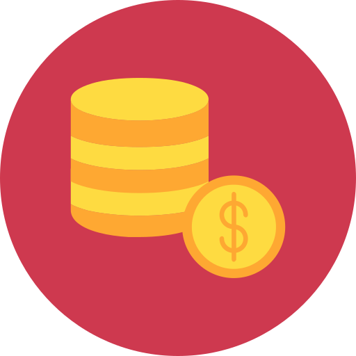 Coins Generic color fill icon