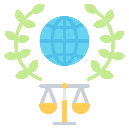 국제법 Generic color fill icon