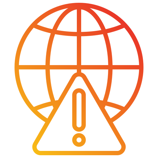 crisis global Generic gradient outline icono