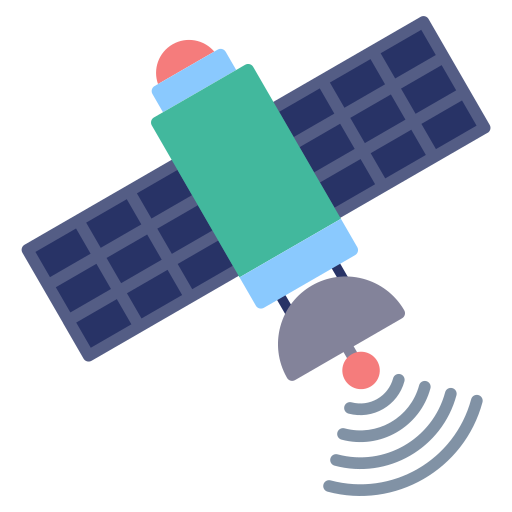satélite espacial Generic color fill icono