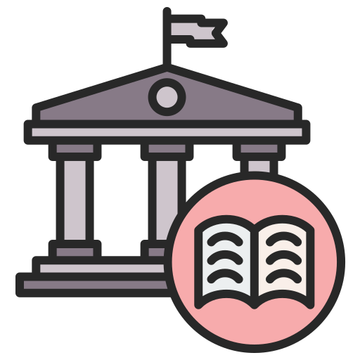 biblioteca pública Generic color lineal-color icono