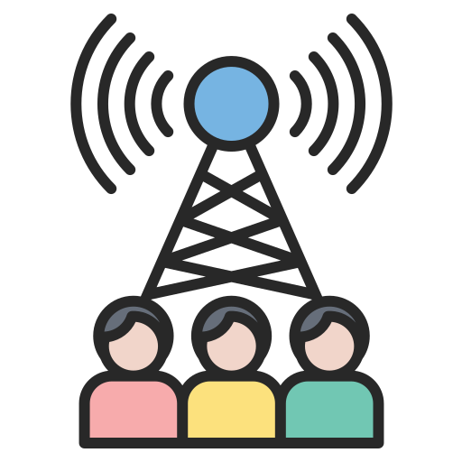 Broadcast Generic color lineal-color icon