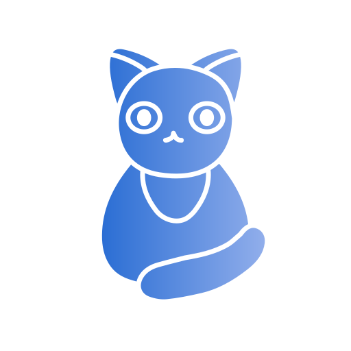 gato Generic gradient fill icono