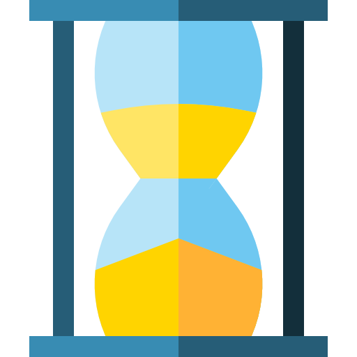 reloj de arena Basic Straight Flat icono