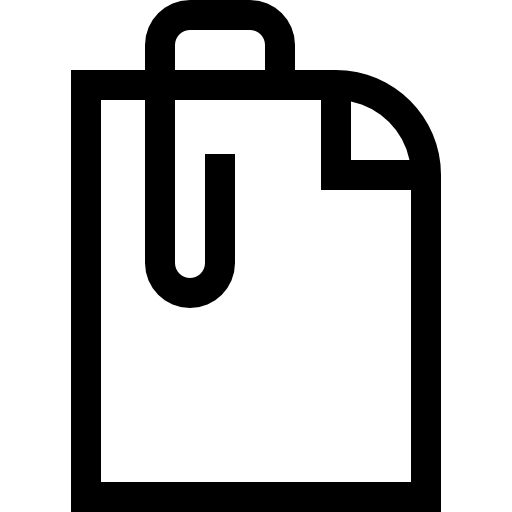 spinacz Basic Straight Lineal ikona