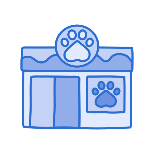 la tienda de animales Generic color lineal-color icono
