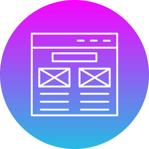 Wireframe Generic gradient fill icon