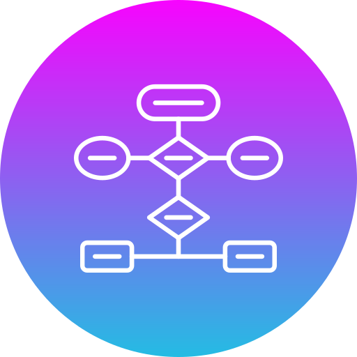 Flow chart Generic gradient fill icon