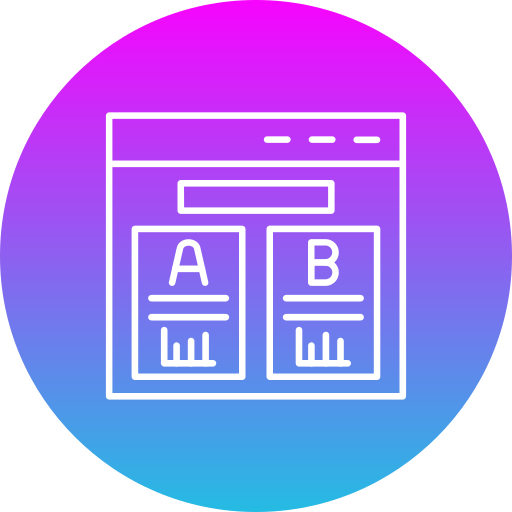 Ab testing Generic gradient fill icon