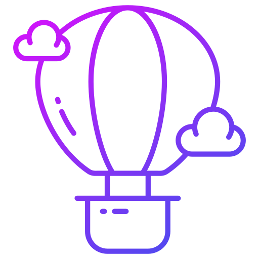 Hot air balloon Generic gradient outline icon