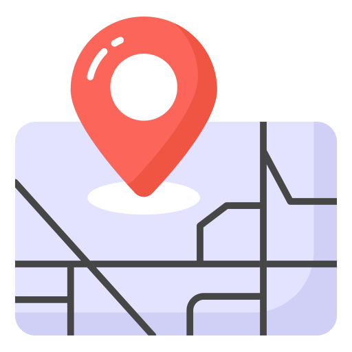 mapa i lokalizacja Generic color fill ikona