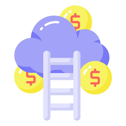 Ladder of success Generic color fill icon