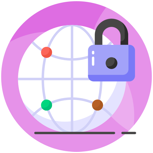 Secure network Generic color fill icon