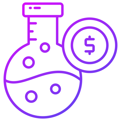 Financial research Generic gradient outline icon