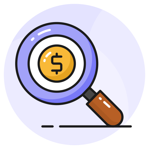 Financial search Generic color lineal-color icon