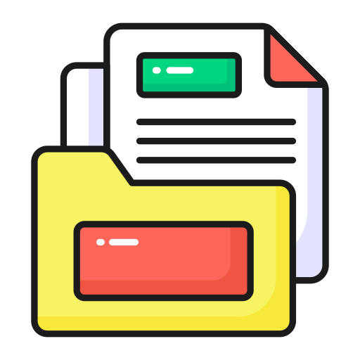 zakelijk document Generic color lineal-color icoon