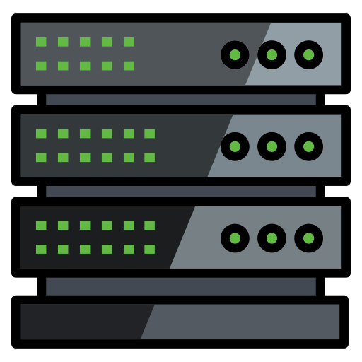 rack de servidores Generic color lineal-color icono