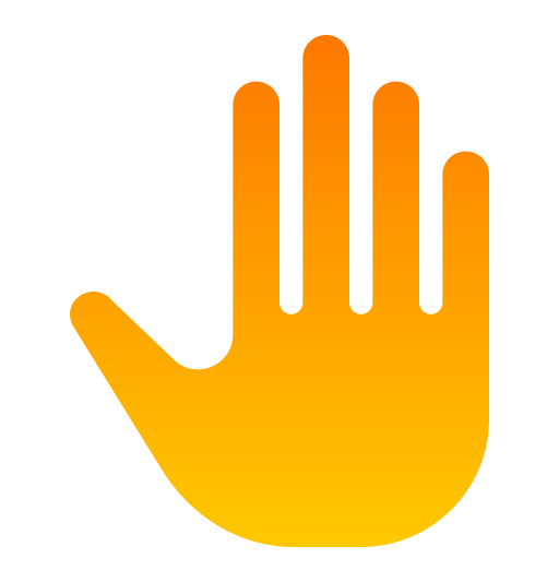 ręka Generic gradient fill ikona