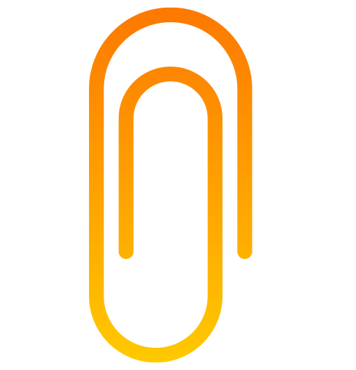 paperclip Generic gradient fill icoon