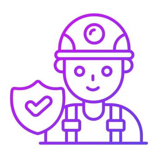 Safety at work Generic gradient outline icon