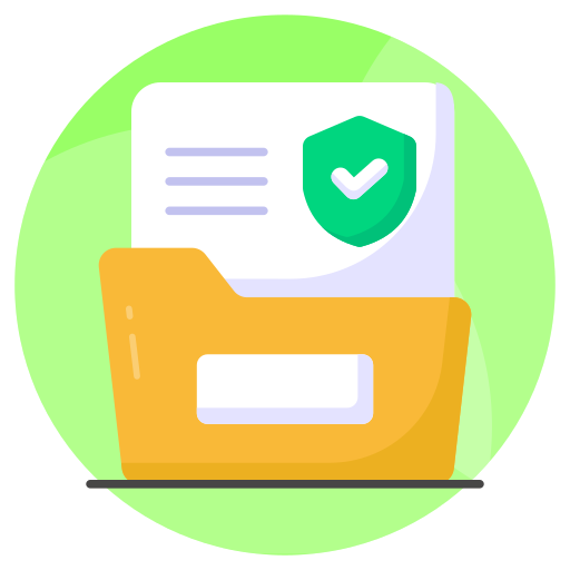 Secure data Generic color fill icon