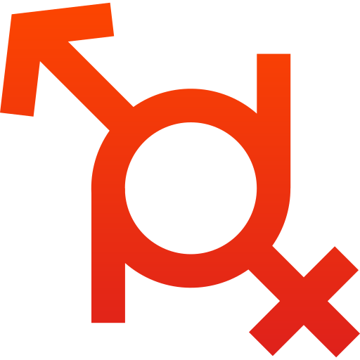 Gender fluid Generic gradient outline icon