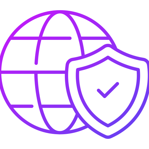 Global security Generic gradient outline icon