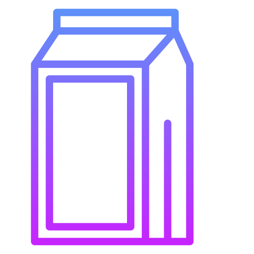 caixa de leite Generic gradient outline Ícone