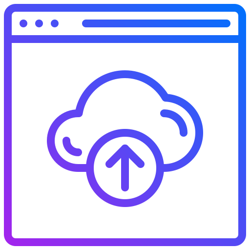 Upload Generic gradient outline icon