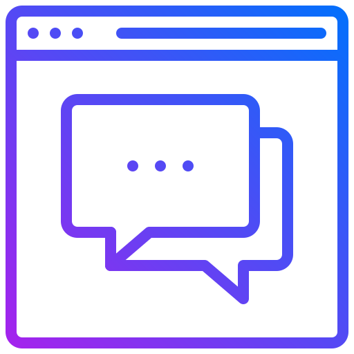 Messages Generic gradient outline icon