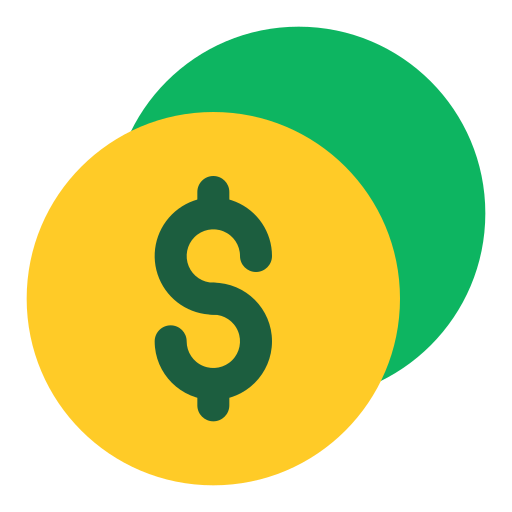 コイン Generic color fill icon