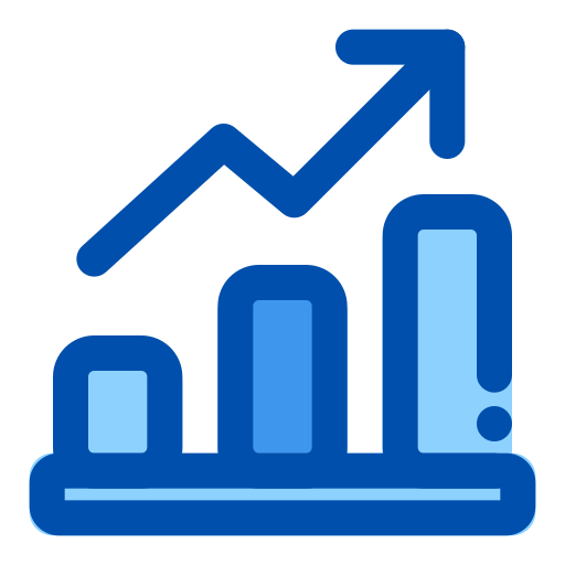 Growth graph Generic color lineal-color icon