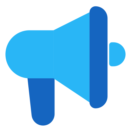 Megaphone Generic color fill icon