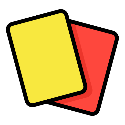 tarjeta de fútbol Generic color lineal-color icono
